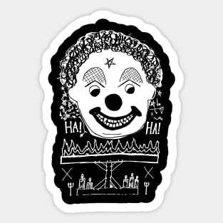 Creepy Clown Sticker